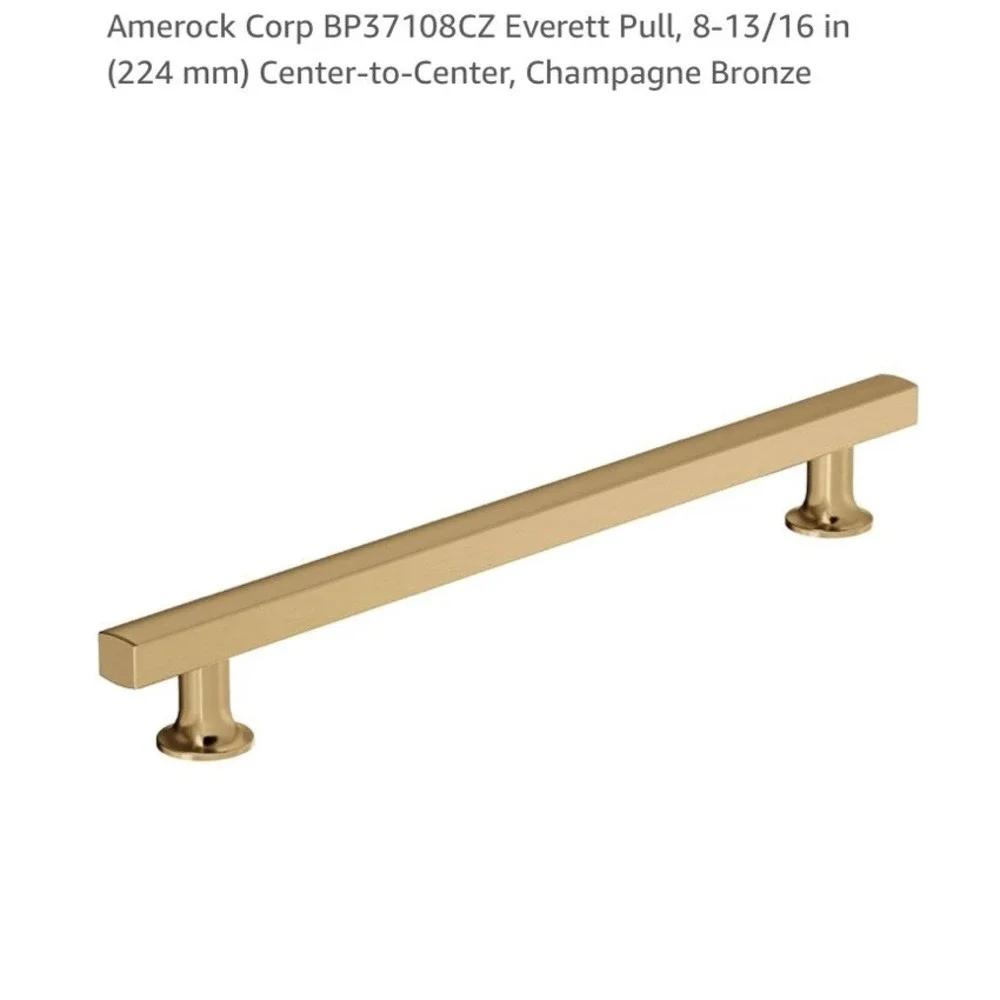 Amerock Corp BP37108CZ Everett Pull 8-13/16 in Bar Cabinet Bronze‎ 8 Available